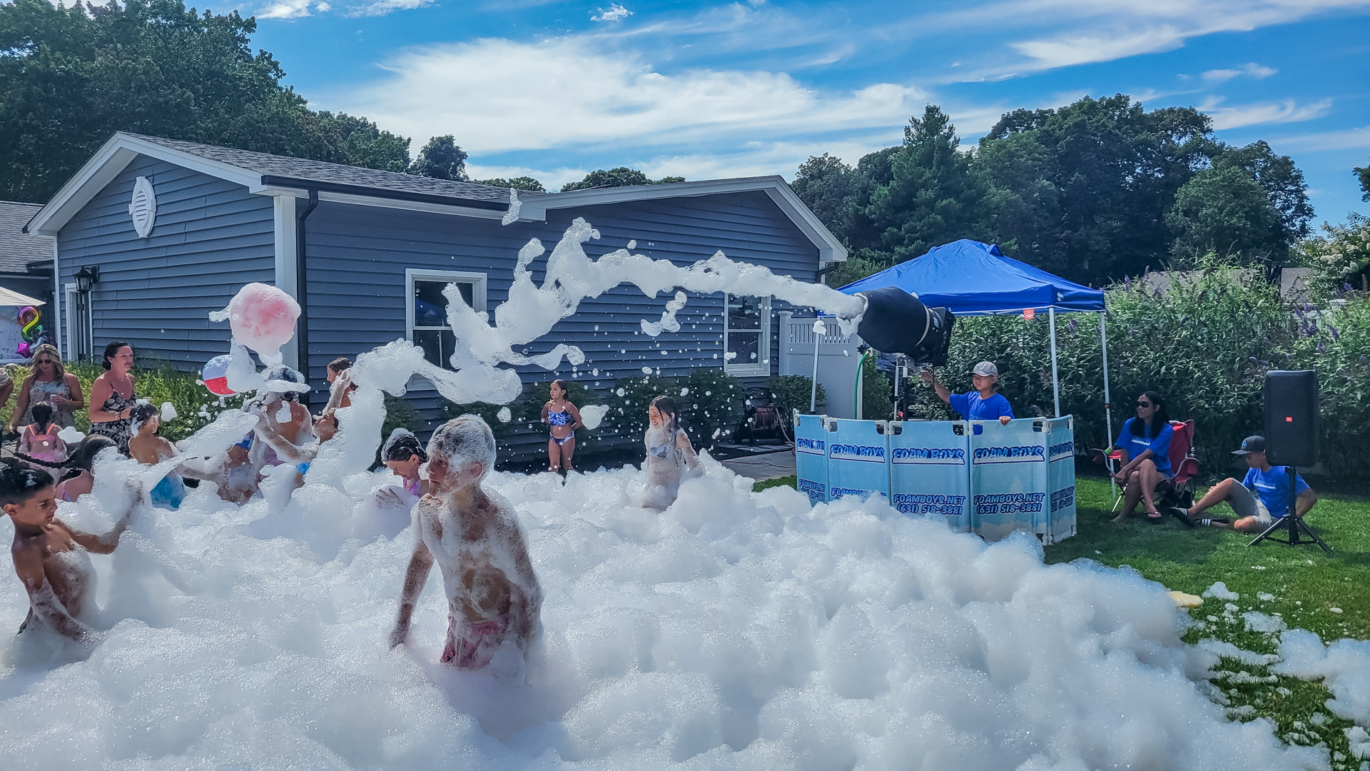 backyard foam party suffolk county