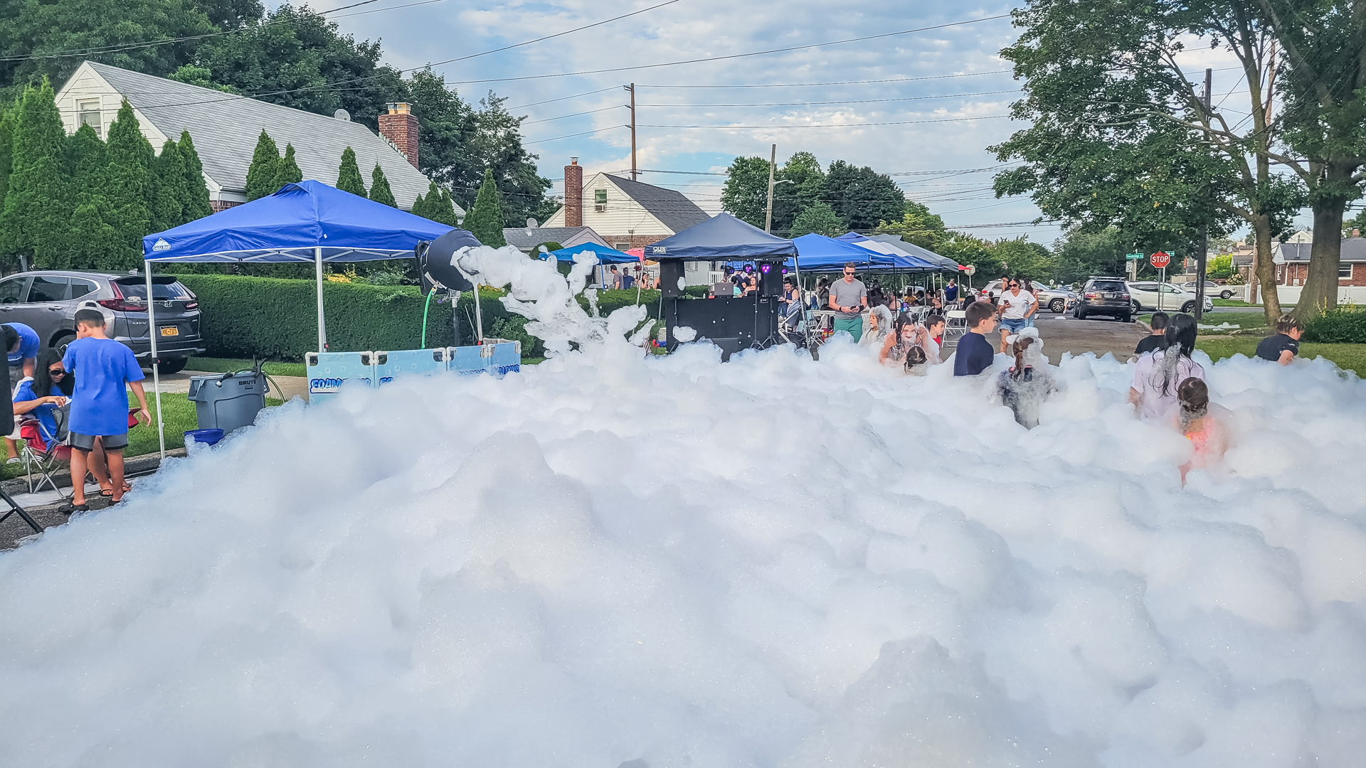 Block party foam party