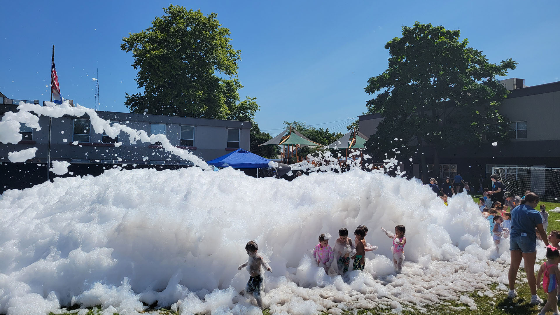 day camp foam party