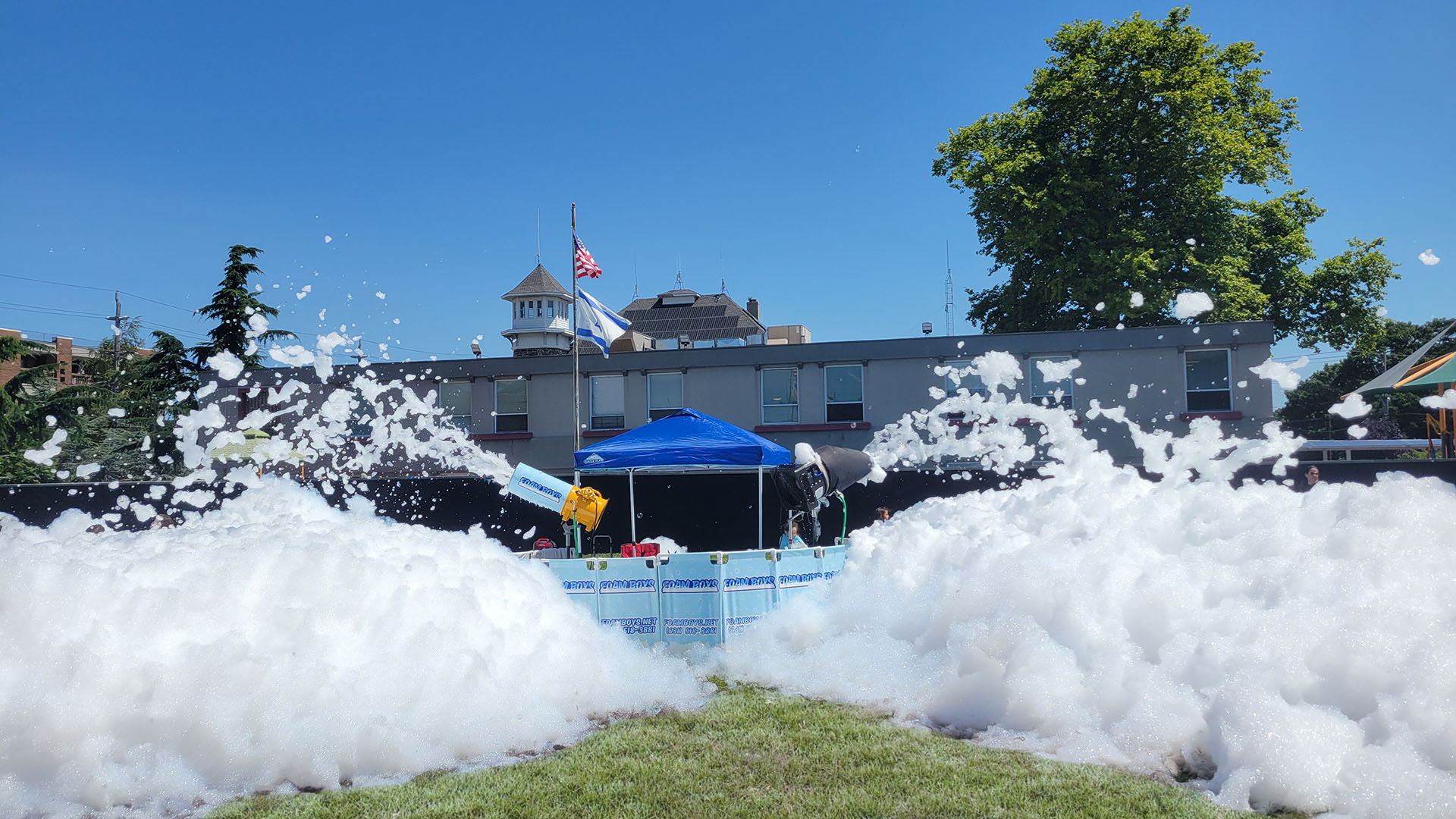 day camp foam party