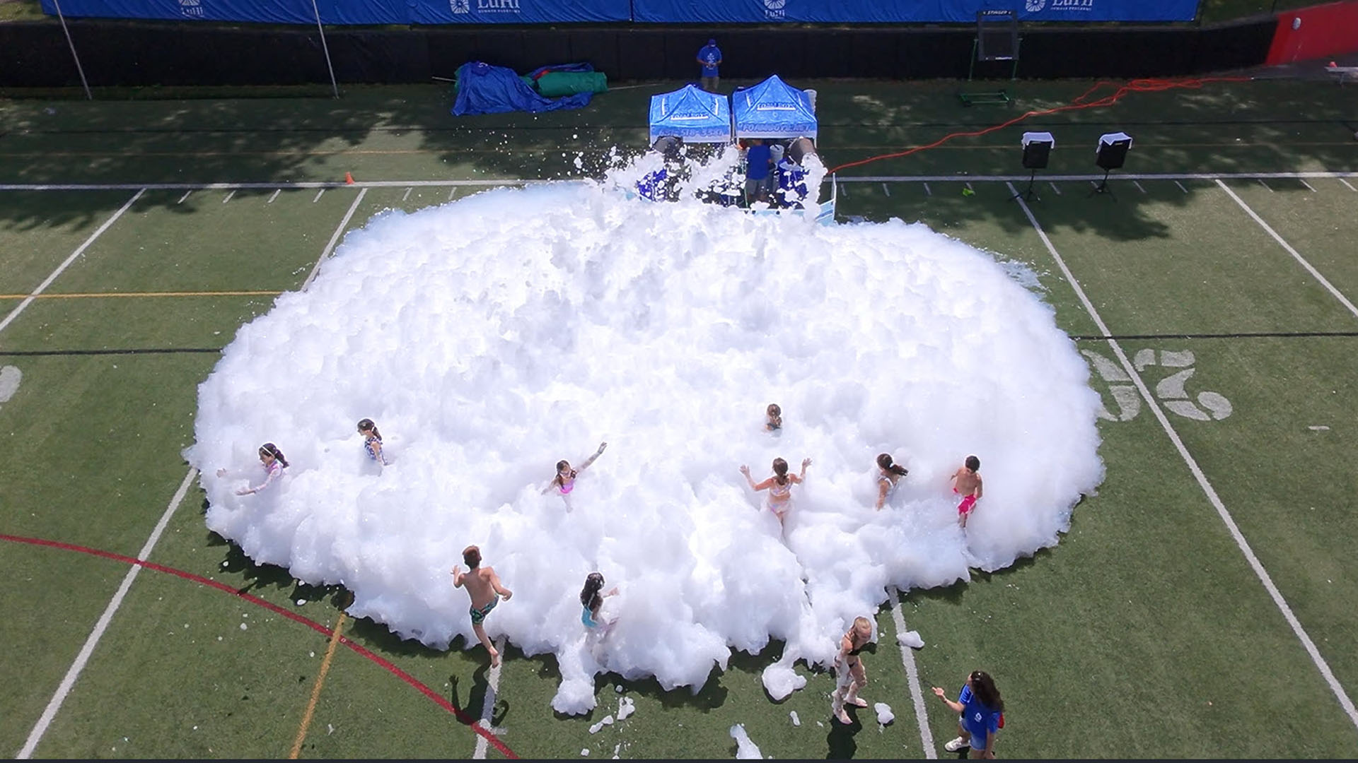 foam party at day camp on long island