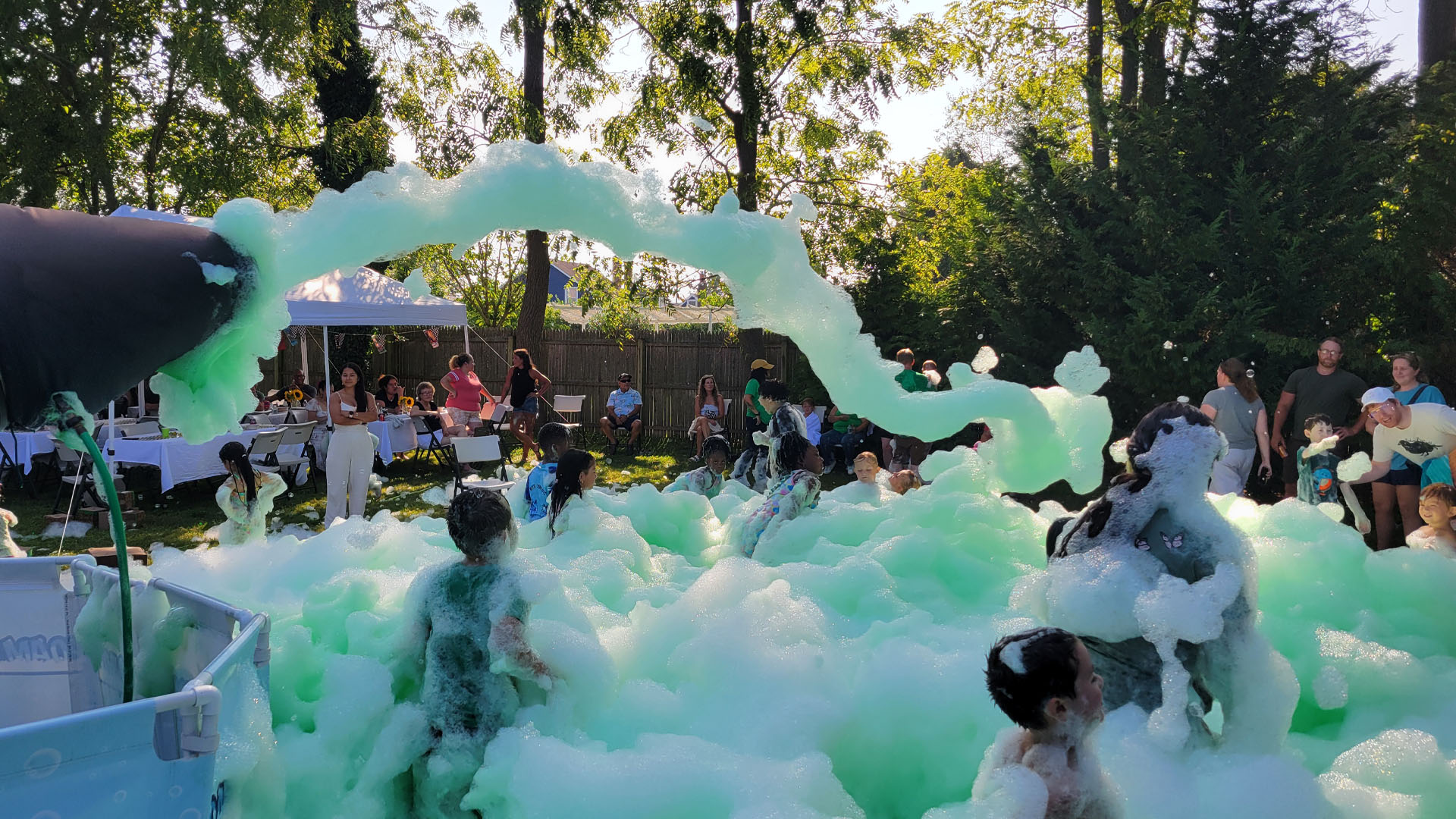 green foam party
