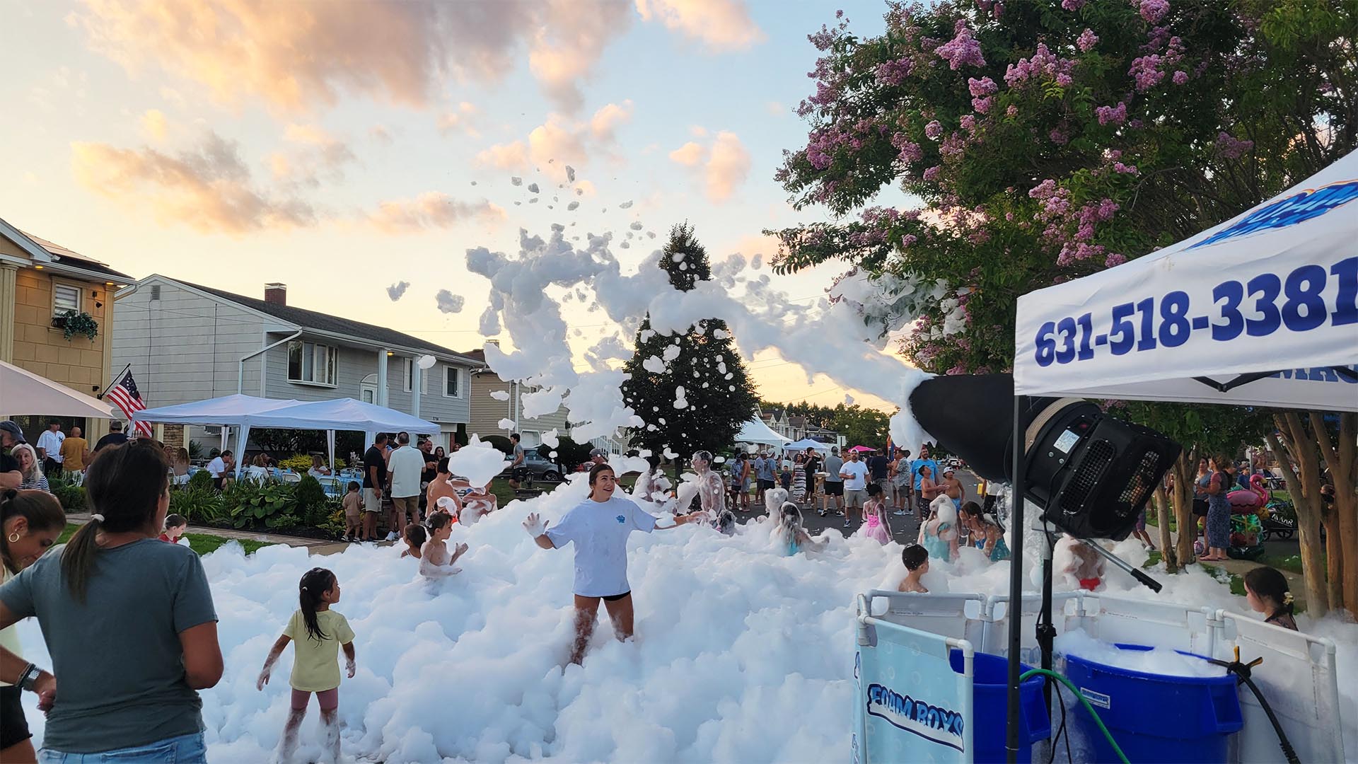foam party block party